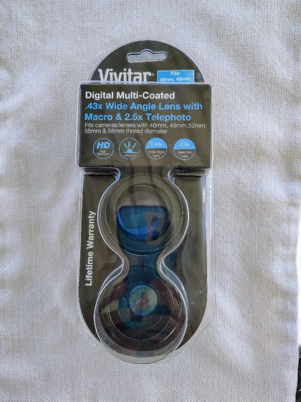 Vivitar Digital Multi-Coated .43x Wide Angle Lens With Macro & 2.5x Telephoto